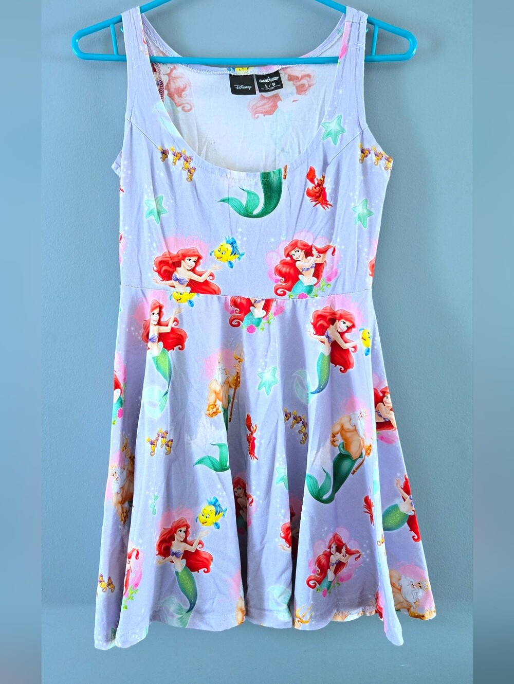 Cakeworthy x Disney Little Mermaid Tank Dress Women's Lg